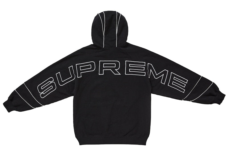 Supreme Paneled Hooded Sweatshirt (SS25) Black