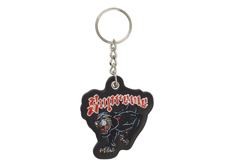 Supreme Panther Keychain Black
