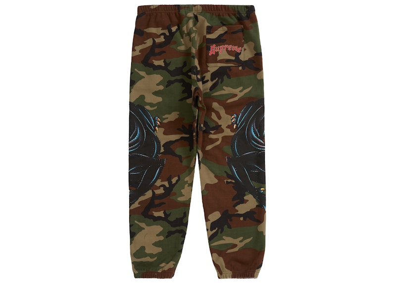 Supreme Panther Sweatpant Woodland Camo