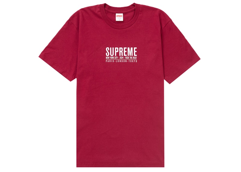Supreme Paris Tee Cardinal