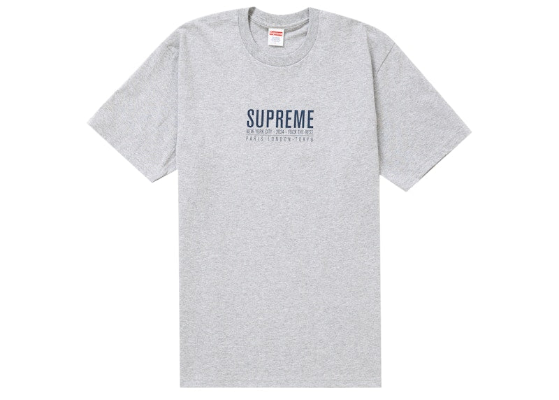 Supreme Paris Tee Heather Grey