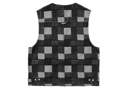 Supreme Patched Denim Vest Black