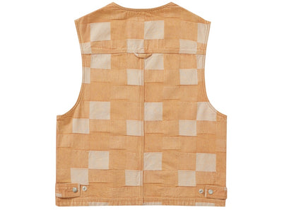 Supreme Patched Denim Vest Rust