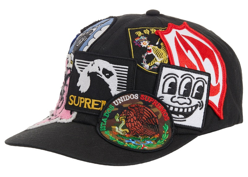 Supreme Patches 6-Panel Black