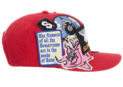 Supreme Patches 6-Panel Red