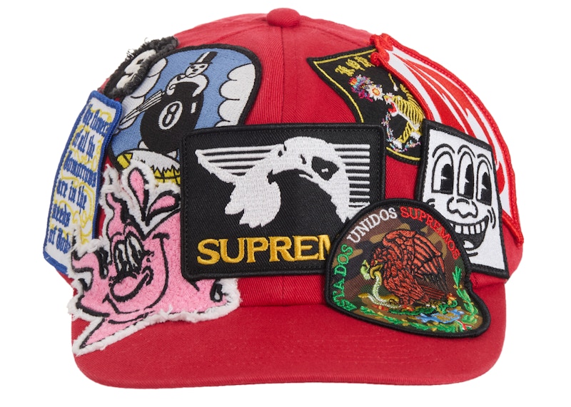 Supreme Patches 6-Panel Red