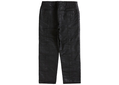 Supreme Patchwork Leather 5-Pocket Jean Black