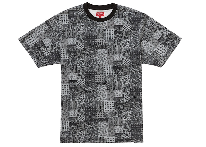 Supreme Patchwork Paisley S/S Top Black