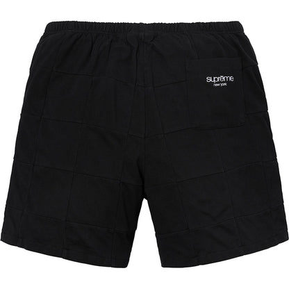 Supreme Patchwork Pique Short Black