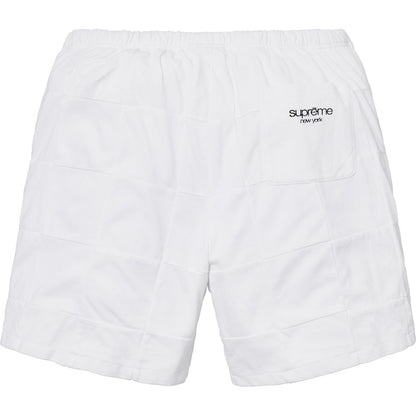 Supreme Patchwork Pique Short White