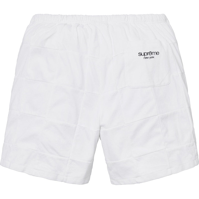 Supreme Patchwork Pique Short White