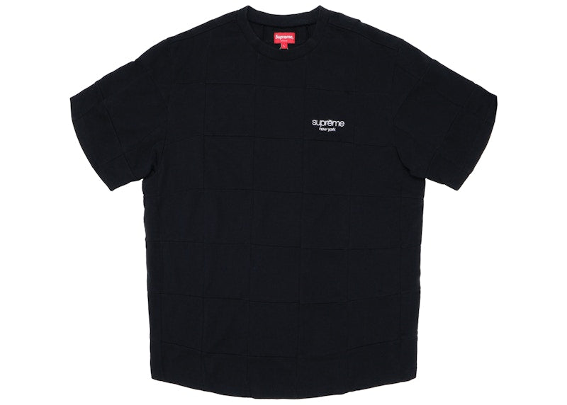 Supreme Patchwork Pique Tee Black