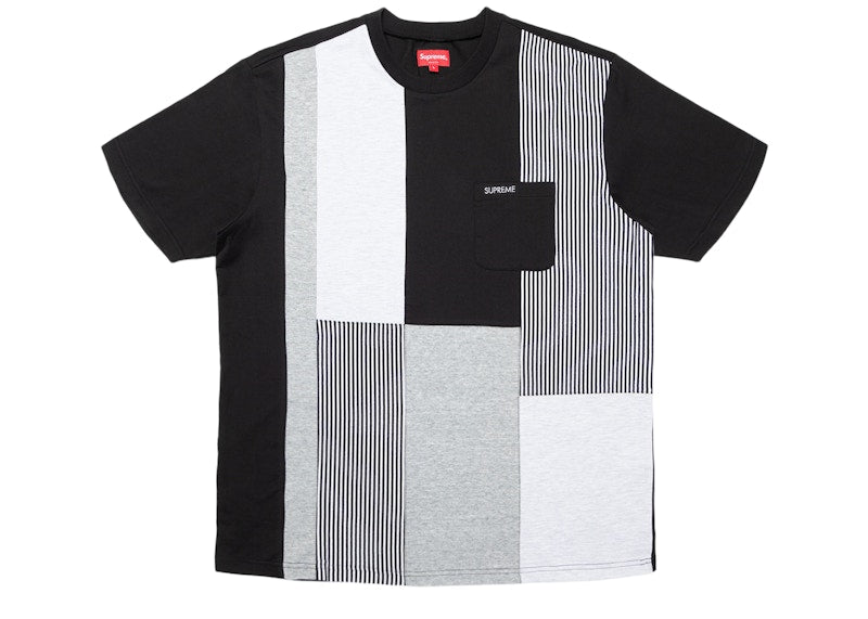 Supreme Patchwork Pocket Tee Black