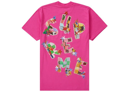 Supreme Patchwork Tee Fuchsia