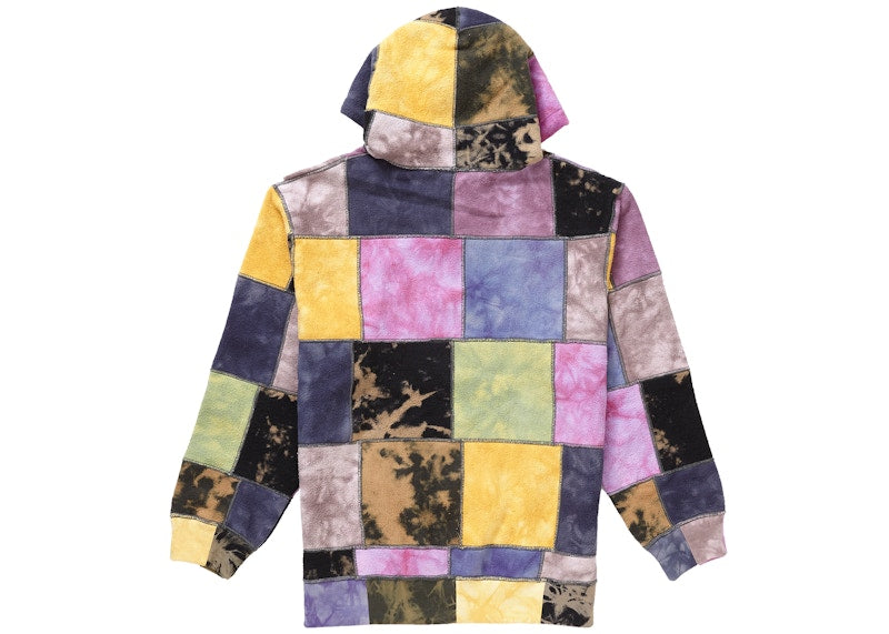 Supreme Patchwork Tie Dye Hooded Sweatshirt Tie Dye