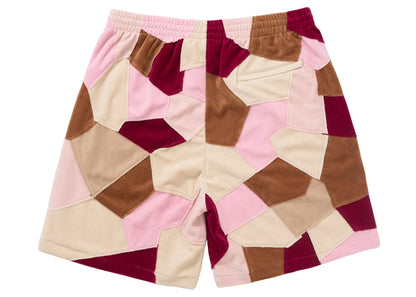 Supreme Patchwork Velour Short Tan
