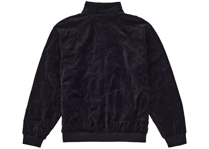 Supreme Patchwork Velour Track Jacket Black