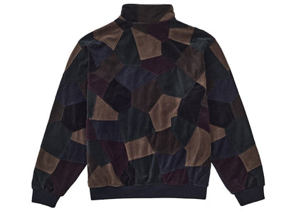 Supreme Patchwork Velour Track Jacket Dark Navy