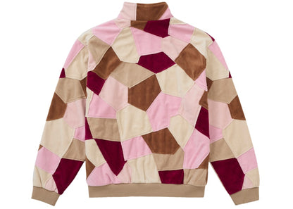Supreme Patchwork Velour Track Jacket Tan