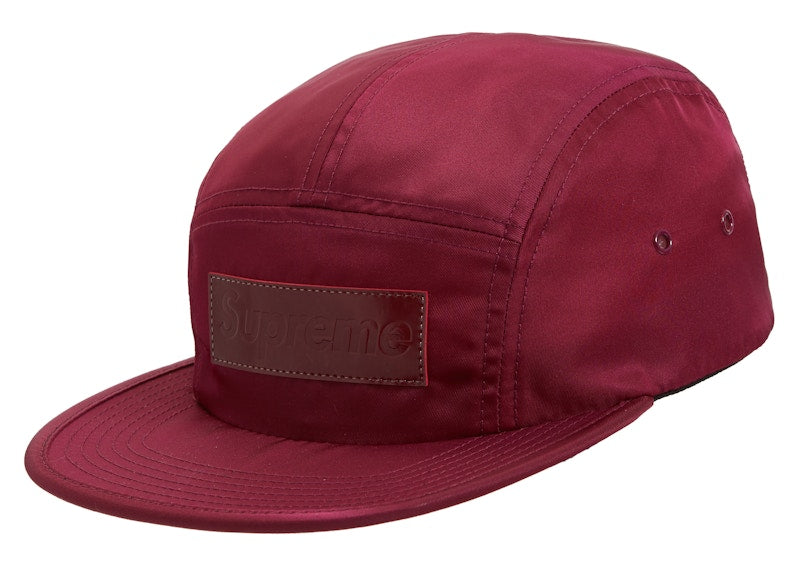 Supreme Patent Leather Patch Camp Cap Plum