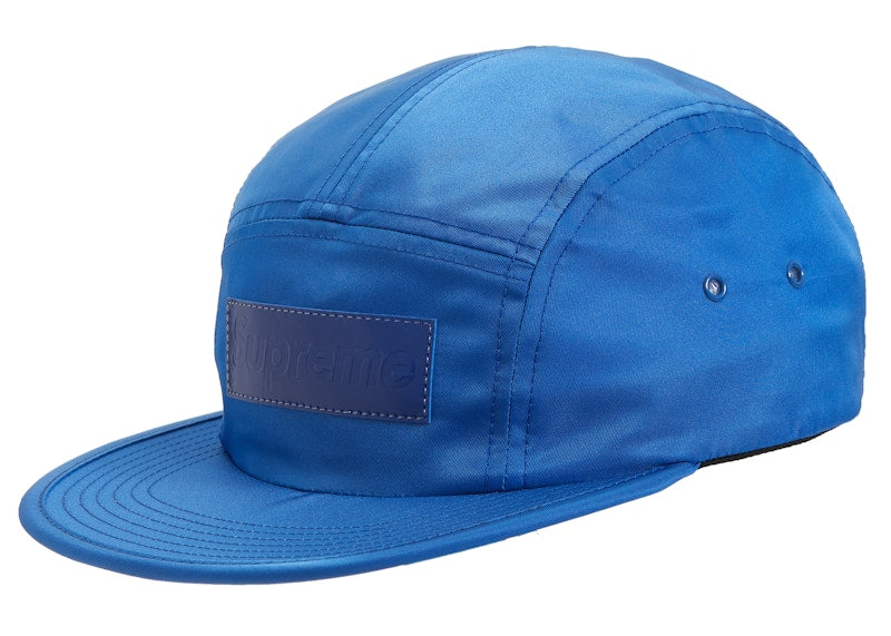 Supreme Patent Leather Patch Camp Cap Royal
