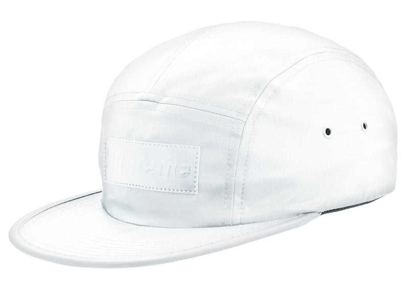Supreme Patent Leather Patch Camp Cap White