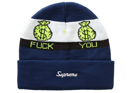 Supreme Pay Me Beanie Navy