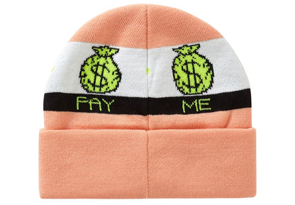 Supreme Pay Me Beanie Peach