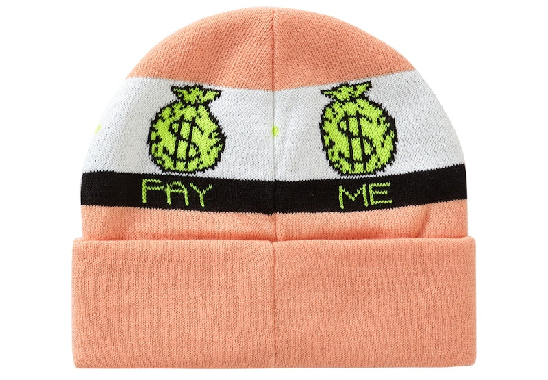 Supreme Pay Me Beanie Peach