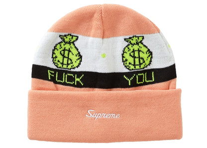 Supreme Pay Me Beanie Peach