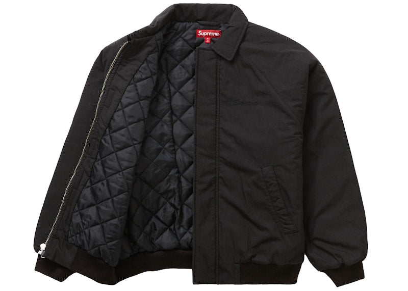 Supreme Peace Embroidered Work Jacket Black