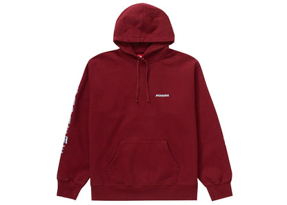 Supreme Peace Hooded Sweatshirt Cardinal