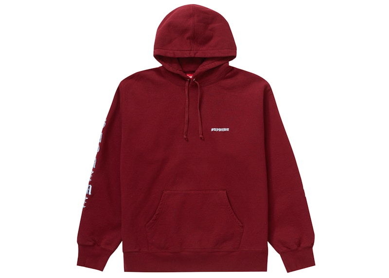 Supreme Peace Hooded Sweatshirt Cardinal
