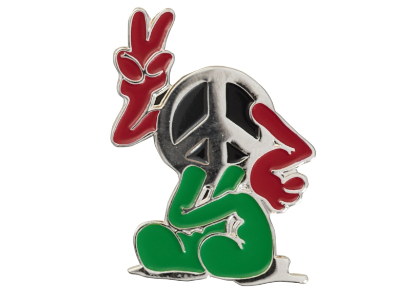 Supreme Peace Pin Silver