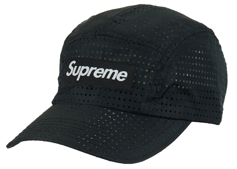 Supreme Perforated Camp Cap (SS22) Black