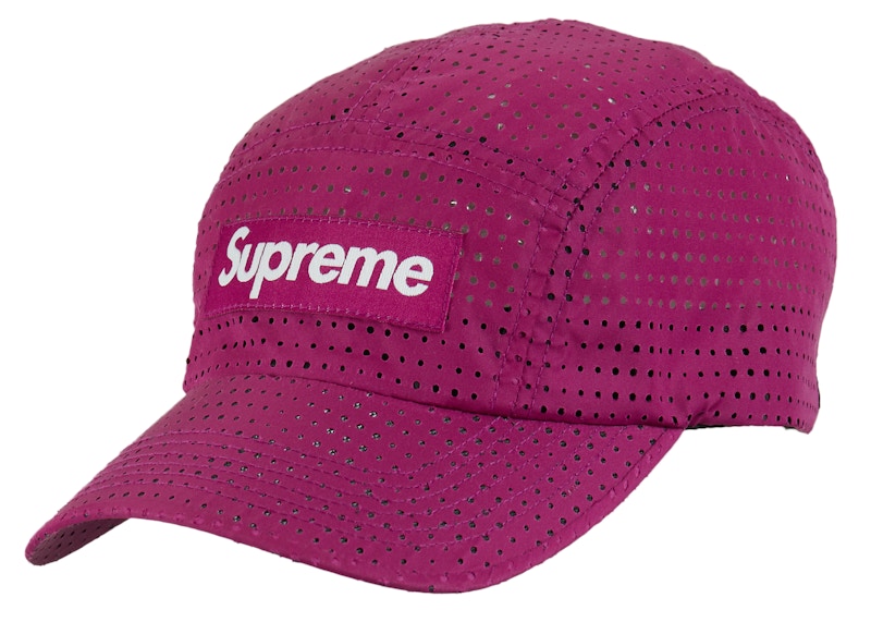 Supreme Perforated Camp Cap (SS22) Magenta