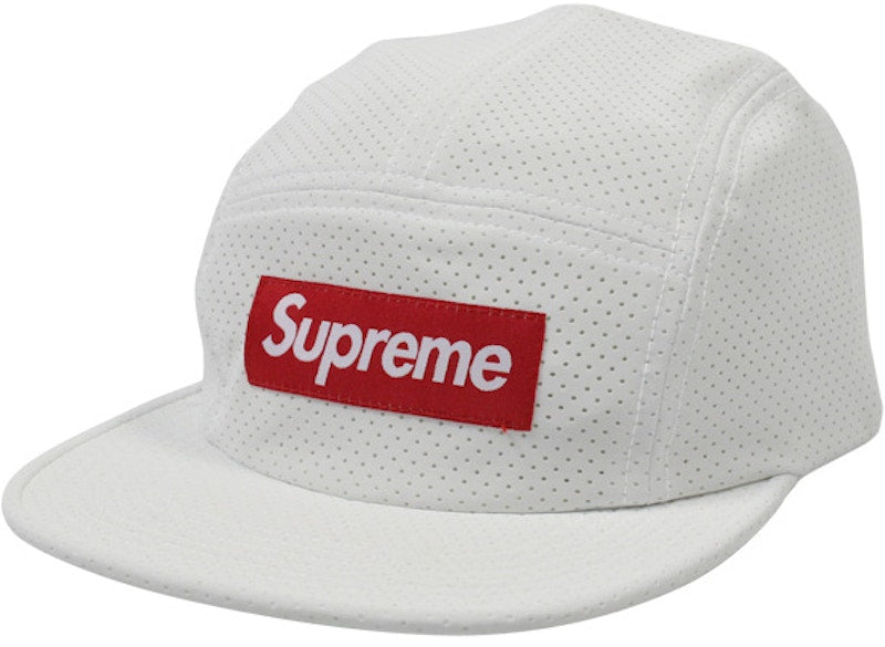 Supreme Perforated Camp Cap White