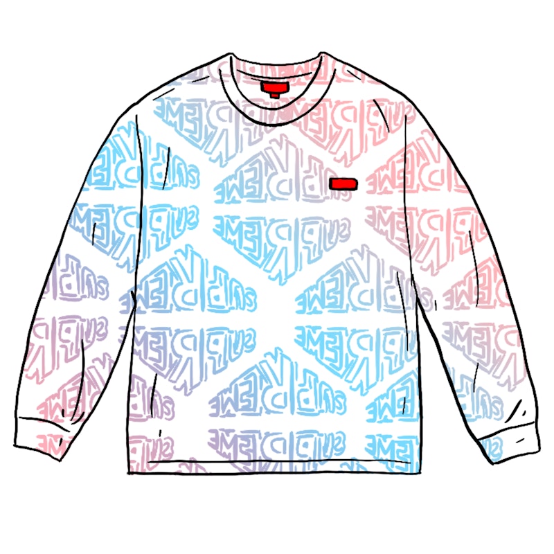 Supreme Perspective L/S Top White