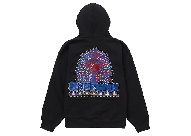 Supreme Pharaoh Studded Hooded Sweatshirt Black