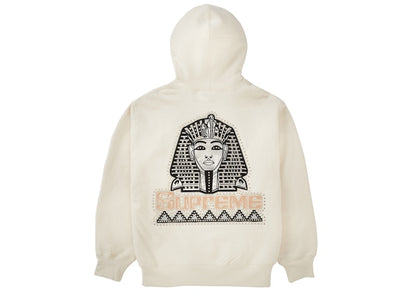 Supreme Pharaoh Studded Hooded Sweatshirt Natural