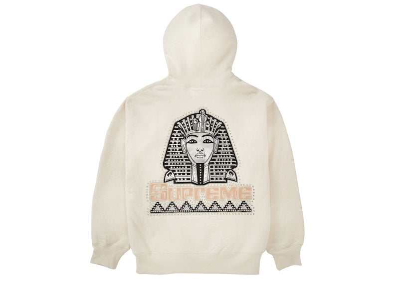 Supreme Pharaoh Studded Hooded Sweatshirt Natural