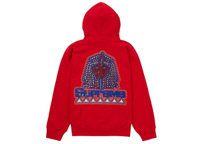 Supreme Pharaoh Studded Hooded Sweatshirt Red
