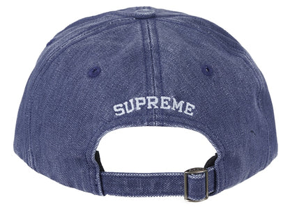 Supreme Pigment Canvas S Logo 6-Panel Navy