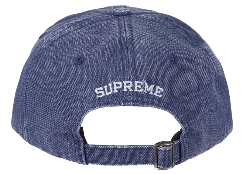 Supreme Pigment Canvas S Logo 6-Panel Navy