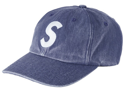 Supreme Pigment Canvas S Logo 6-Panel Navy