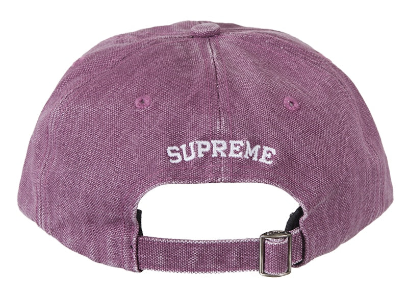 Supreme Pigment Canvas S Logo 6-Panel Plum