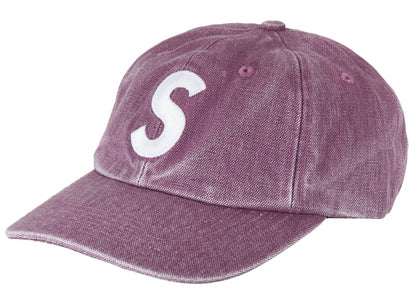 Supreme Pigment Canvas S Logo 6-Panel Plum