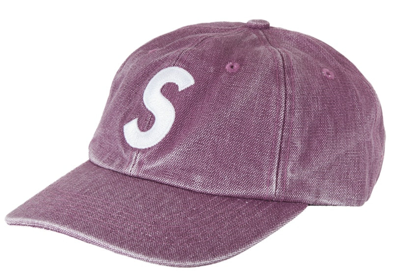 Supreme Pigment Canvas S Logo 6-Panel Plum