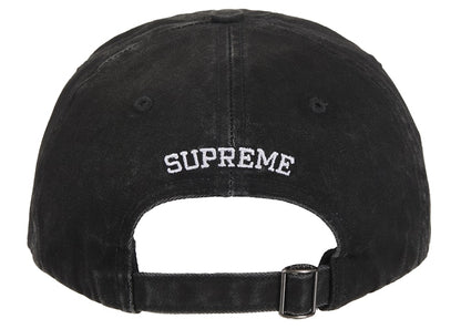 Supreme Pigment Coated 2-Tone S Logo 6-Panel Black