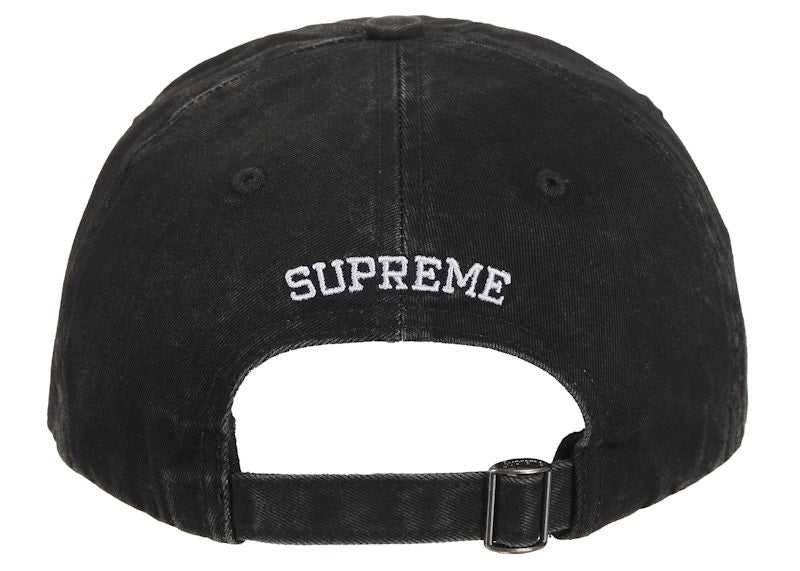 Supreme Pigment Coated 2-Tone S Logo 6-Panel Black